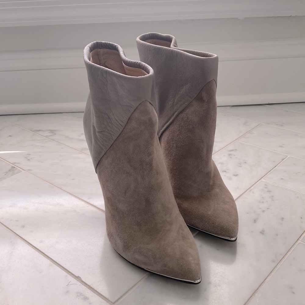 IRO Suede and Leather Booties Size 9
